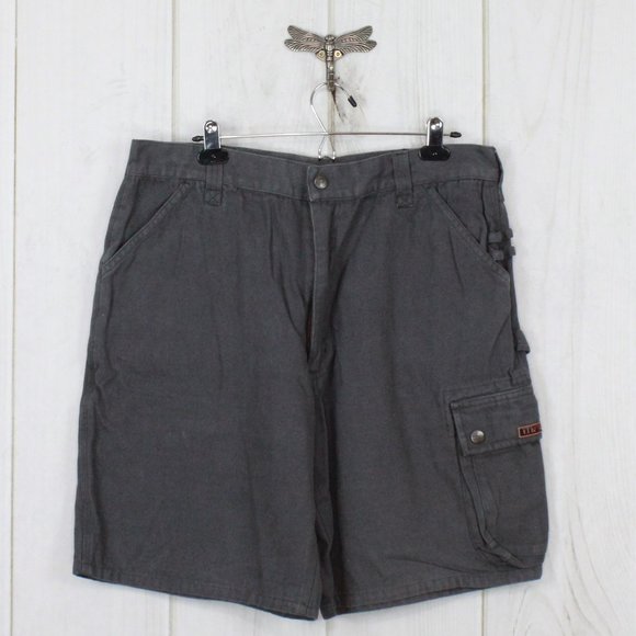 Elkmont Outfitters Other - Elkmont Outfitters Gray Cotton Utility Relaxed Fit Cargo Shorts Size 38
